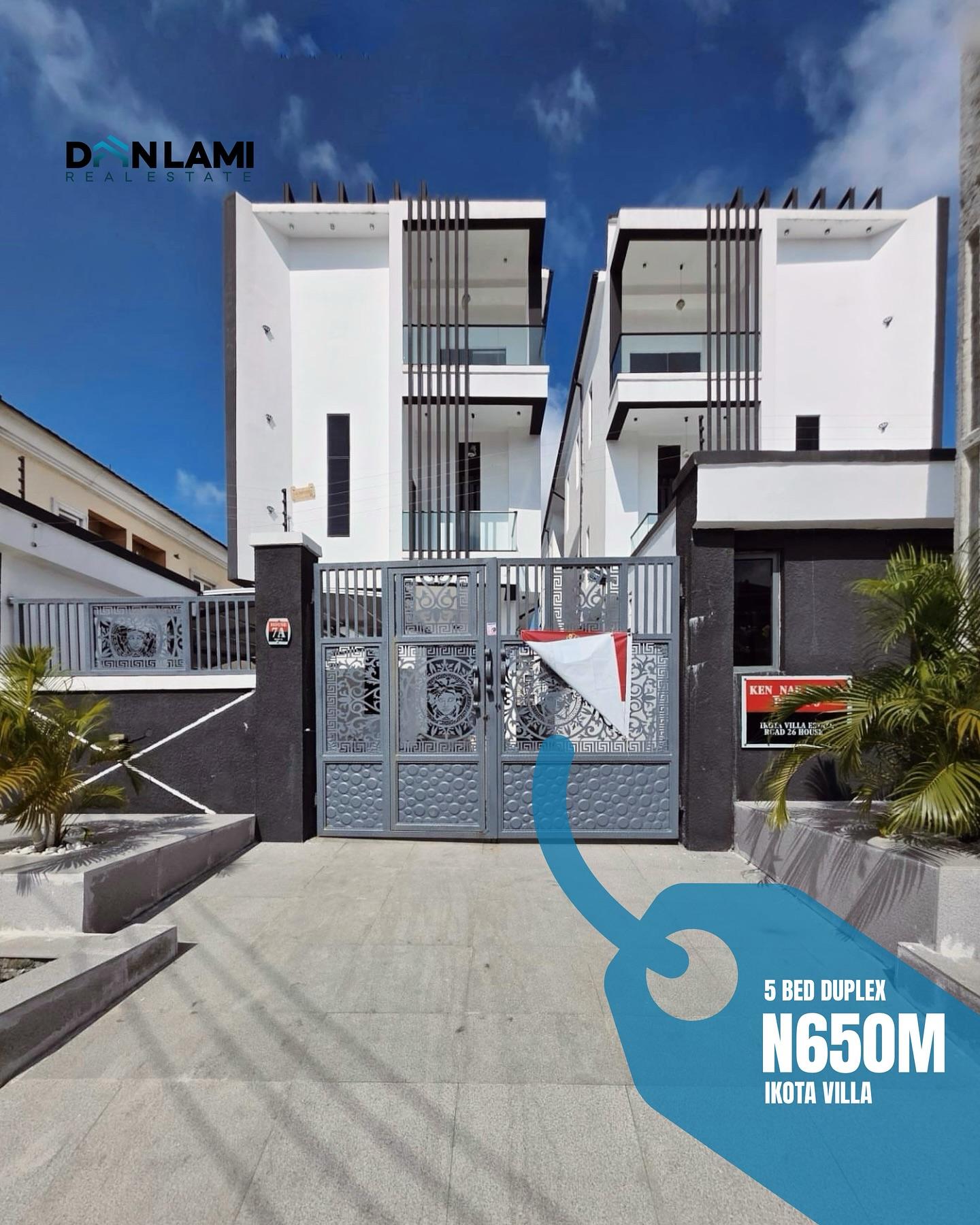 5 Bedroom Fully-Detached Duplex